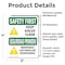 Signmission Safety Culture Sign, 5 in Width, Vinyl Decal, Rectangle, Bilingual OS-2PACK-SF-D-57-L-10817 - alternate 4
